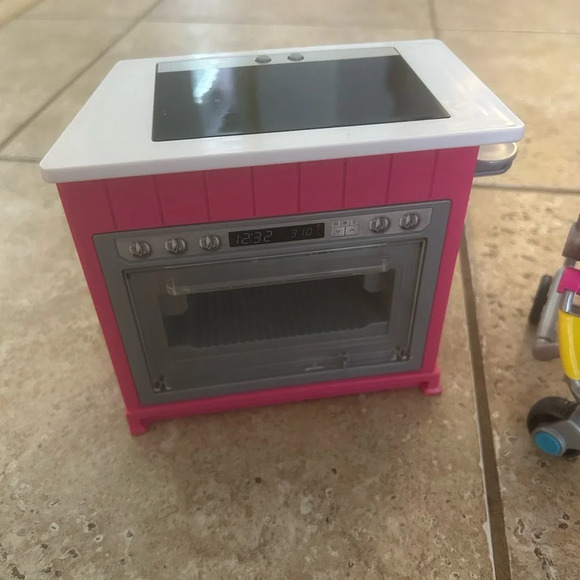Barbie Lot of picnic table, dog stroller, oven - Picture 9 of 12